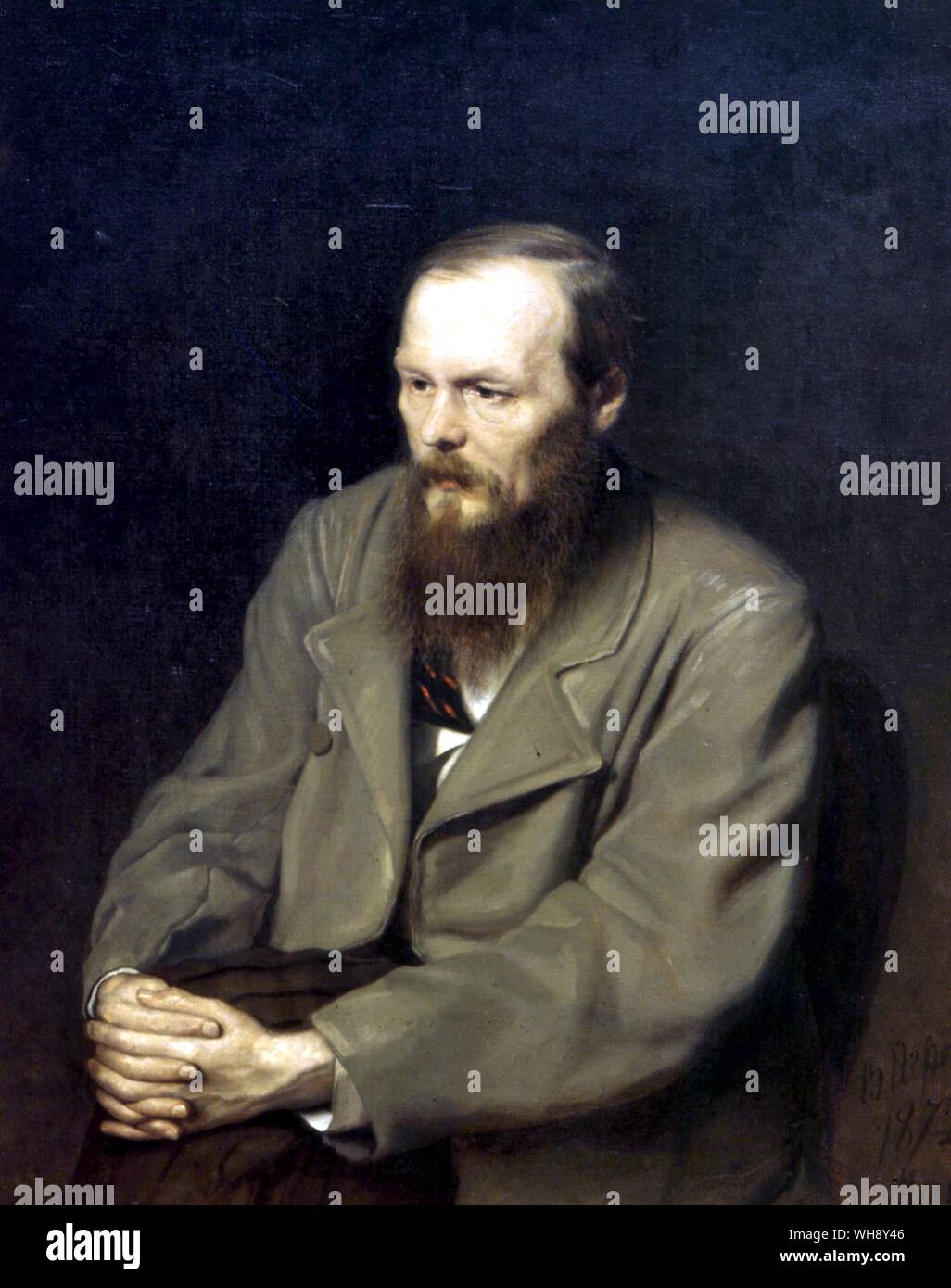 Fyodor Dostoyevsky or Dostoevsky Russian Novelist 1821-81 Stock Photo ...