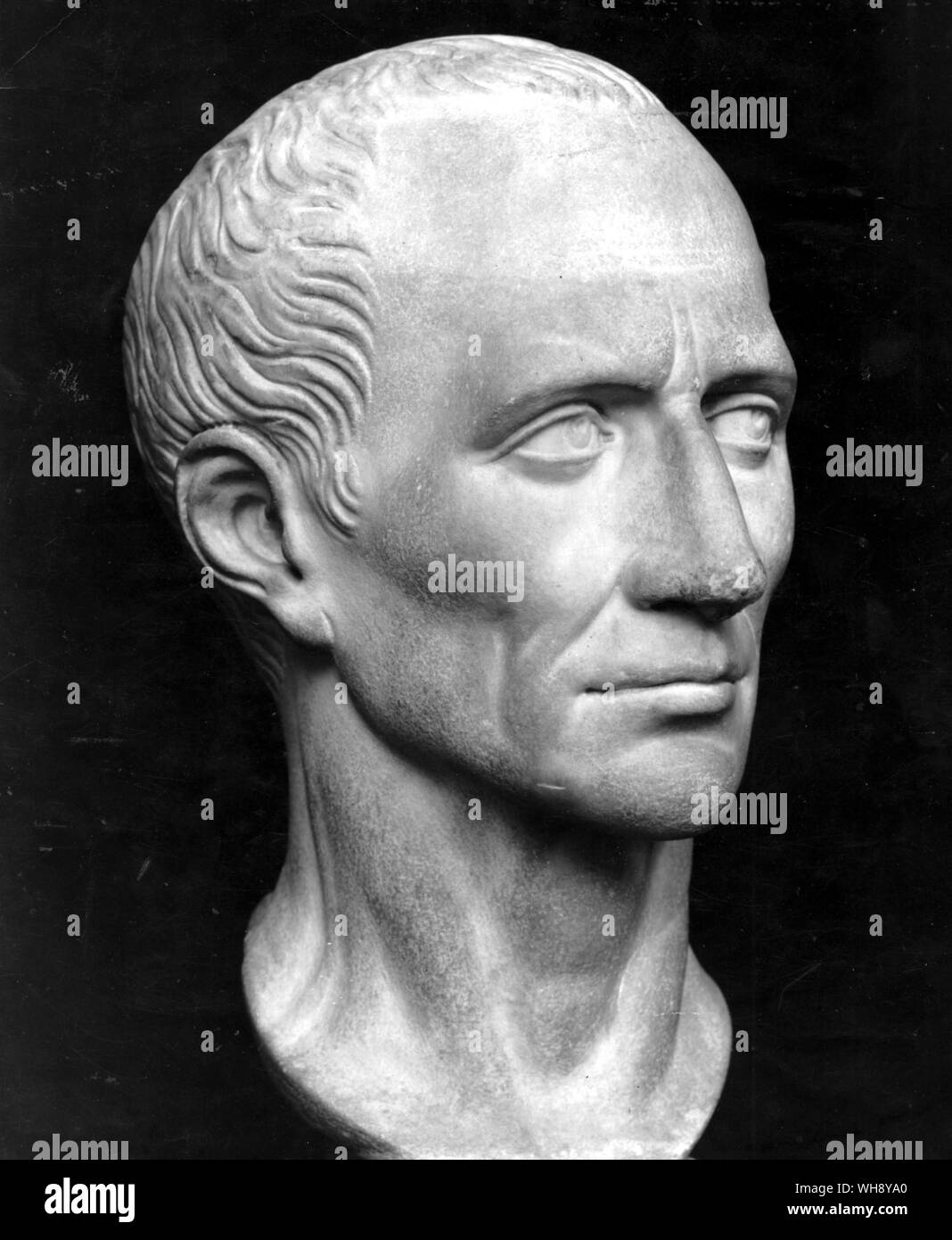 Head of Julius Caesar, 18th century.. Stock Photo