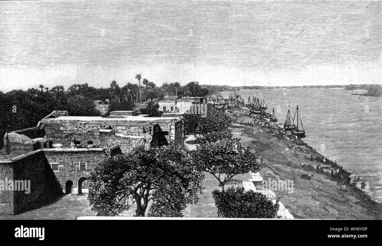 Khartoum, looking down the Nile.. Stock Photo