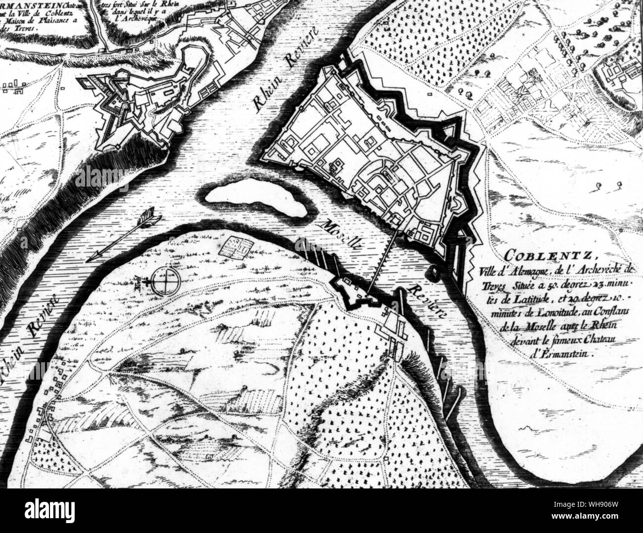 Map of confluence hi-res stock photography and images - Alamy