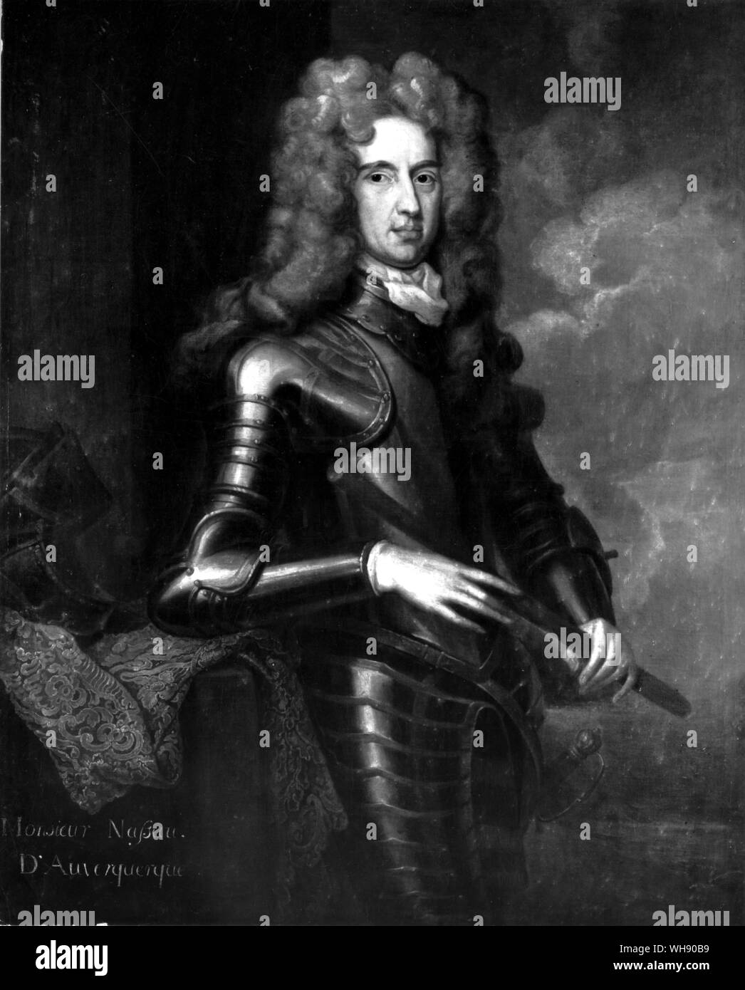 ... the one Dutch soldier with whom he enjoyed relations of mutual trust'. Henry of Nassau, Lord of Overkirk (Ouwerkerk) and Woudenburg (1640-1700), veldmaarschalk and commander-in-chief of the Dutch army. Painting by Sir Godfrey Kneller Stock Photo