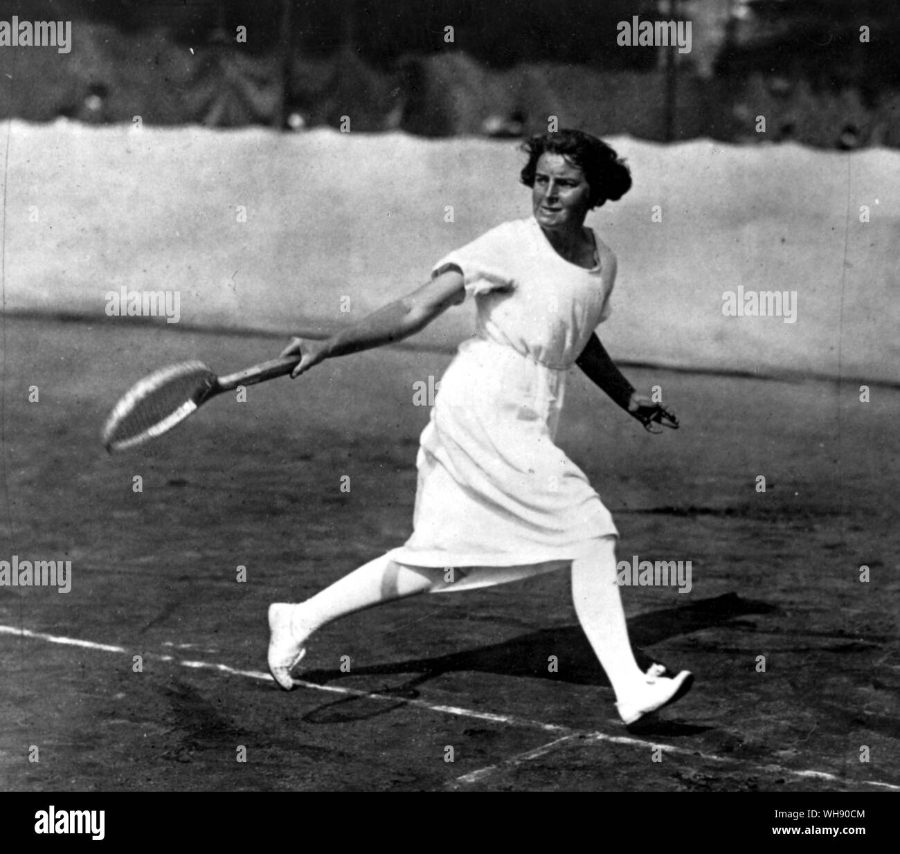Sigrid Fick, Sedish outdoor tennis champion 1923-32.. Stock Photo