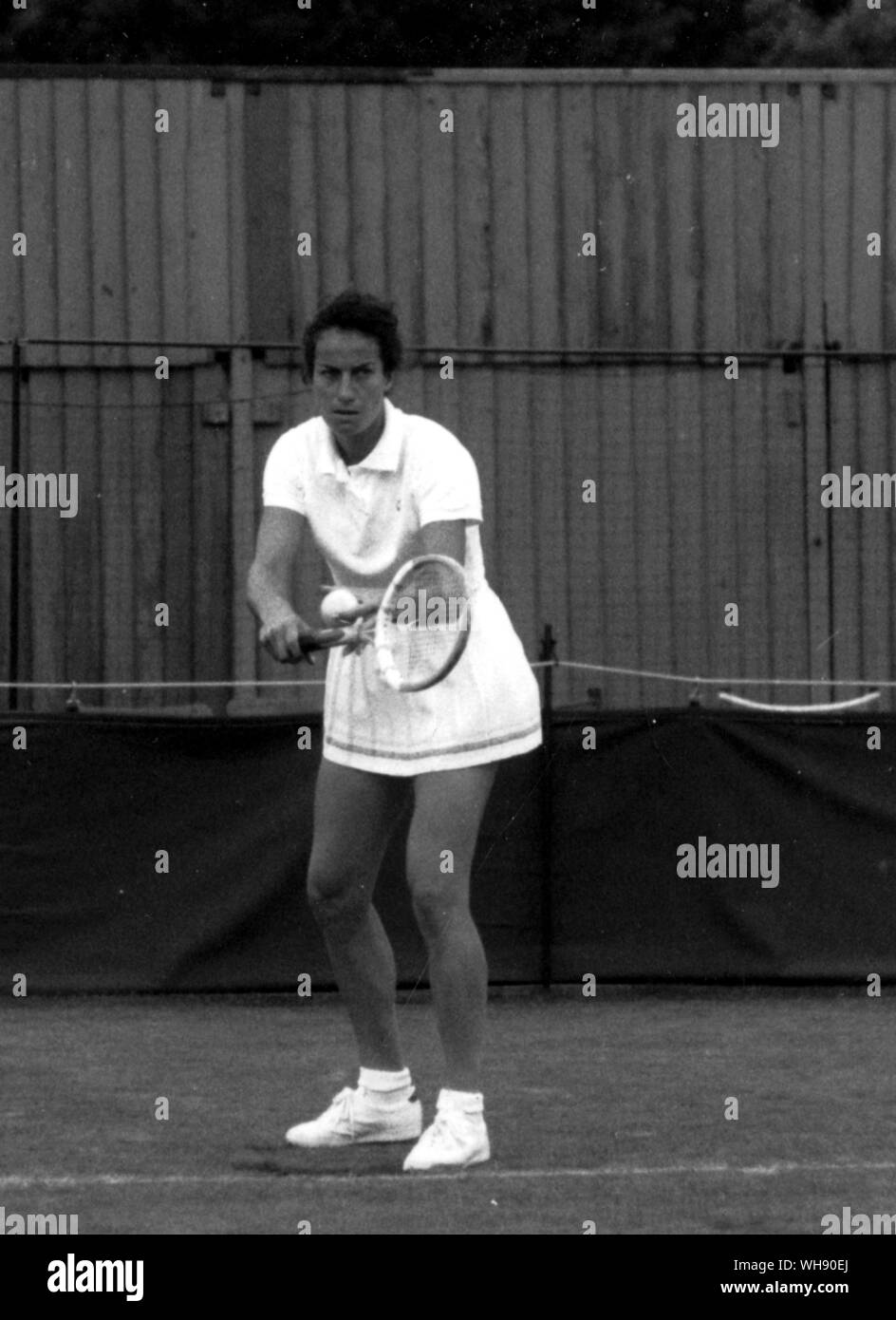 Virginia Wade, English tennis player. Won Wimbledon in 1977. Stock Photo