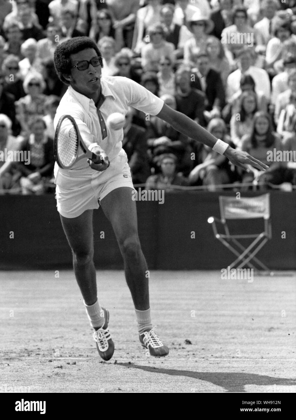 Arthur Ashe of the USA. Won Wimbledon in 1975 Stock Photo - Alamy