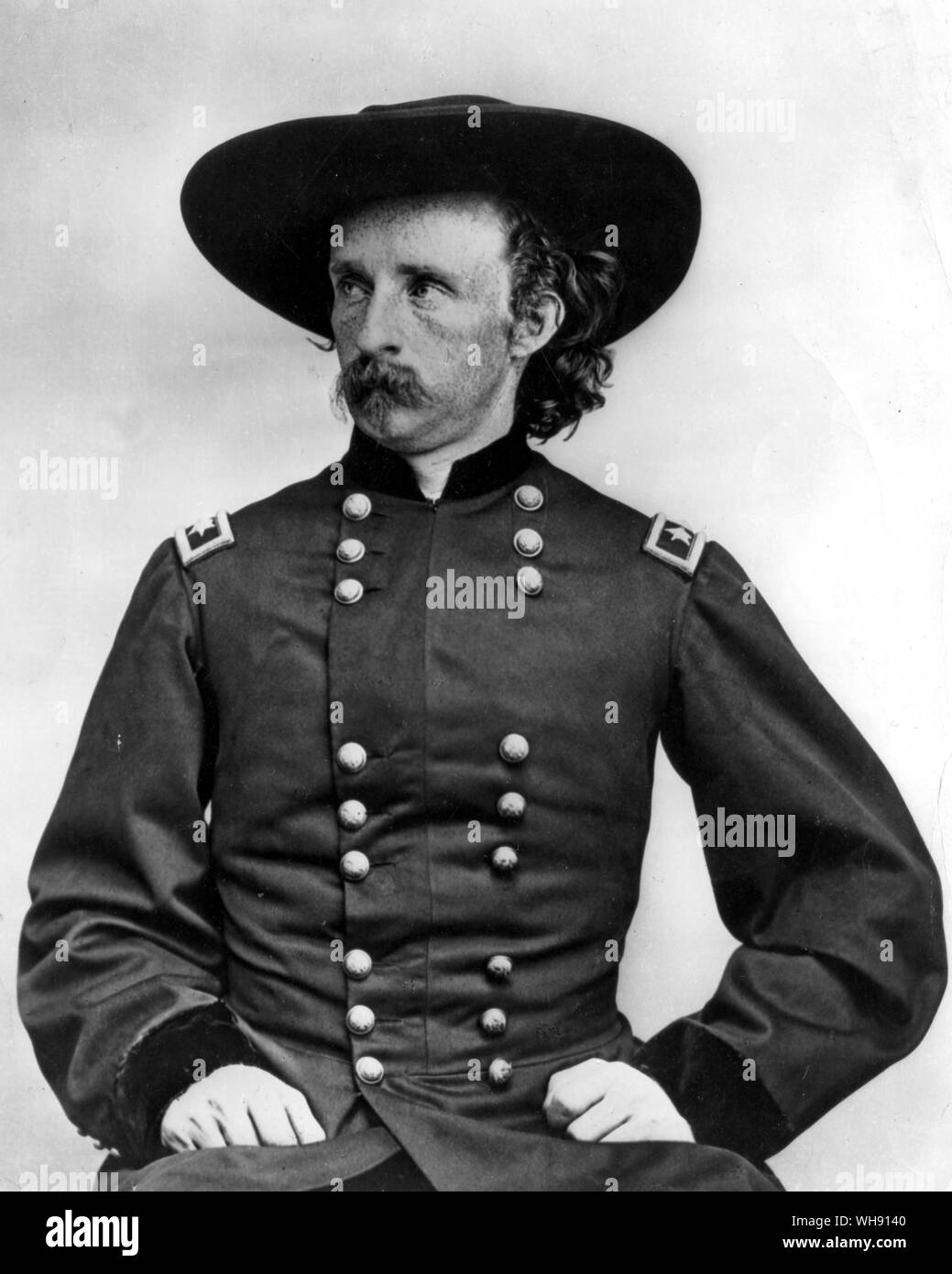 George Armstrong Custer. Stock Photo