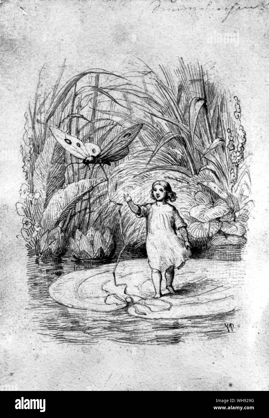 Thumbelina by Vilhelm Pedersen, 1849 Stock Photo Alamy