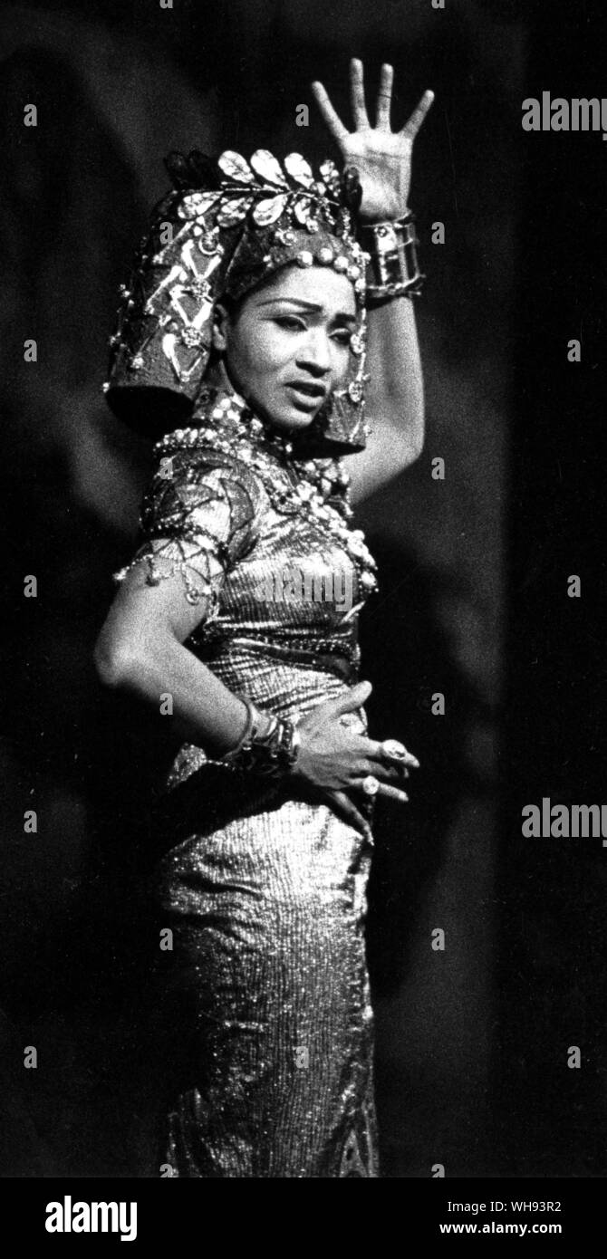 Grace Bumbry as Amneris at Covent Garden. Stock Photo