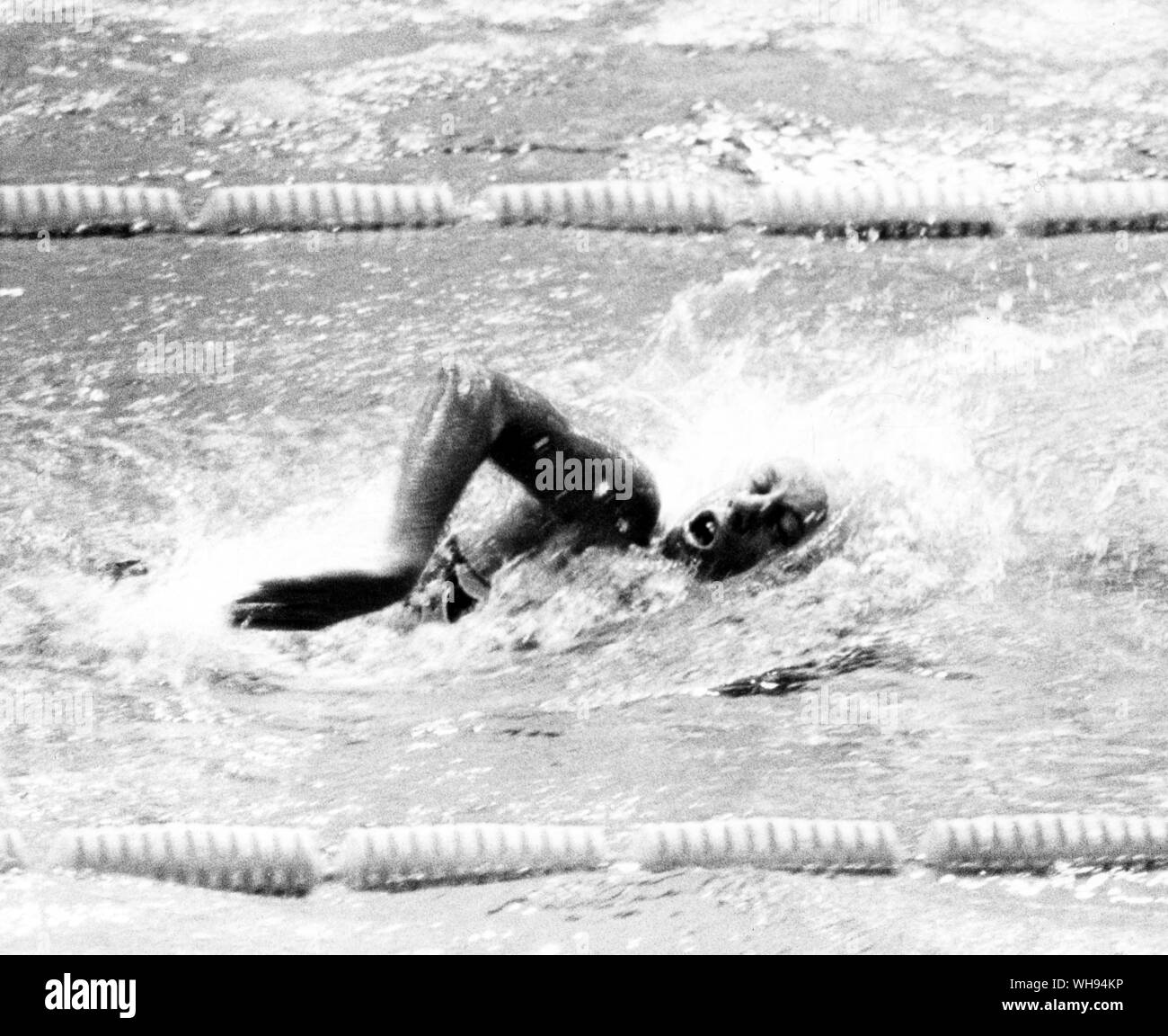 September 1972: Munich Olympics: Shane Gould (Australia) who won 3 gold medals, 1 silver and 1 bronze in Munich. Stock Photo