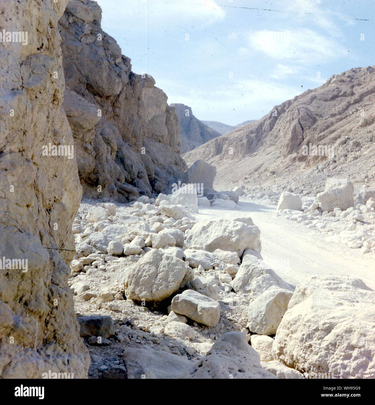 Egypt, Thebes: Entrance to the Valley of The Kings. Stock Photo
