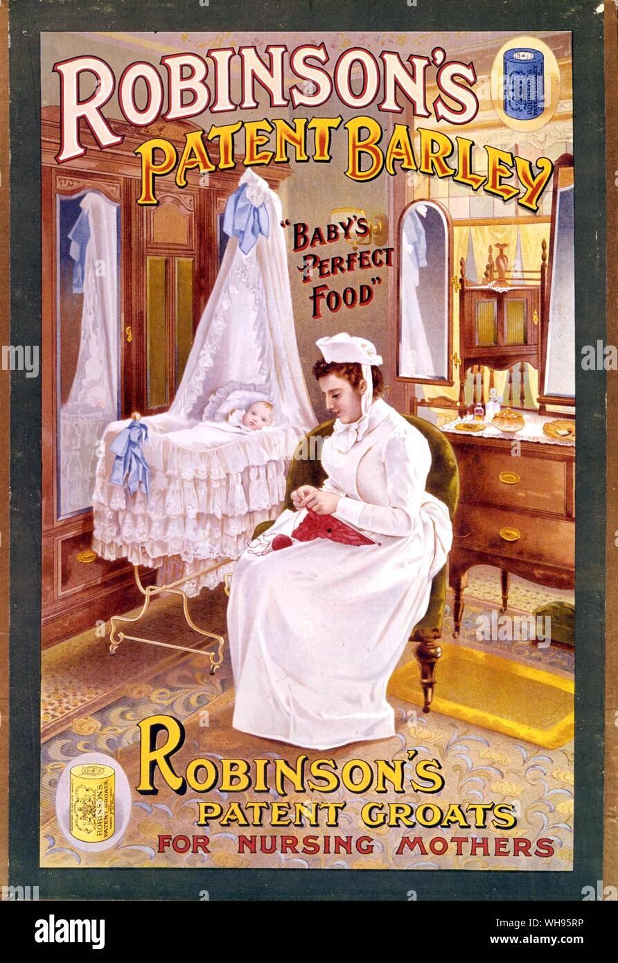 Art subjects: Ephemera/ Robinson's Barley water advertisement. Early 20th century? Stock Photo