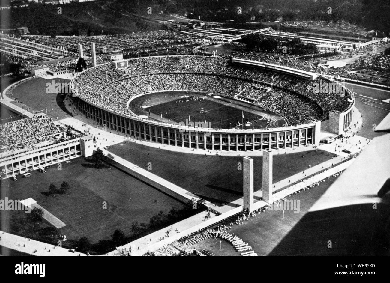 The Olympic Stadium And Swimming Pool Berlin Olympic Games Berlin 1936 The Olympic Stadium And Swimming Pool Berlin Olympic Games Berlin 1936