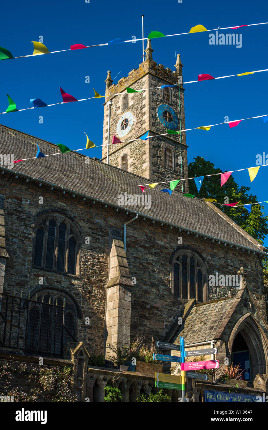 The Church of King Charles the Martyr, dating from 1665, Falmouth, Cornwall, England, United Kingdom, Europe Stock Photo