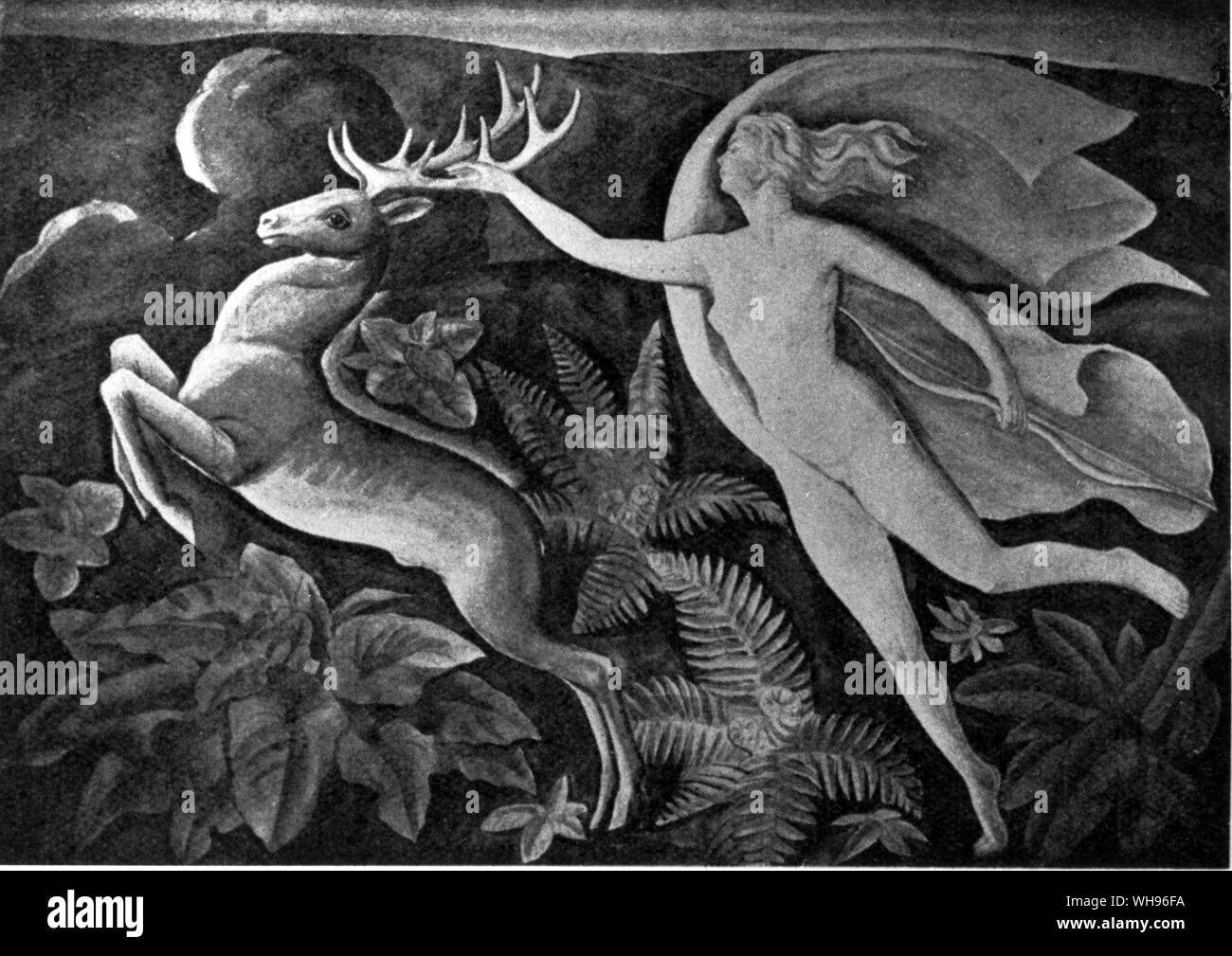 Diana by W Skoczylas (poland)  third prize  Olympic Games Amsterdam 1928. Stock Photo