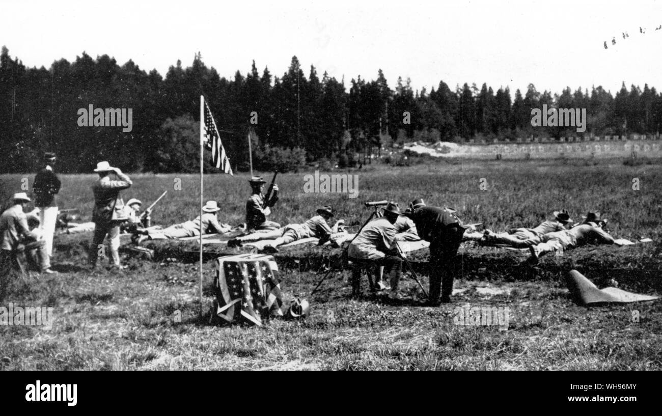 USA Rifle Team Olympic Games  Stockholm 1912 Stock Photo