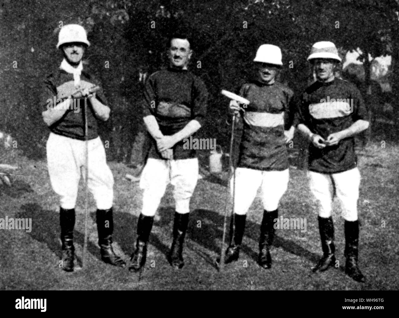France, Paris Olympics, 1924: The Spanish polo team, who came fourth.. Stock Photo