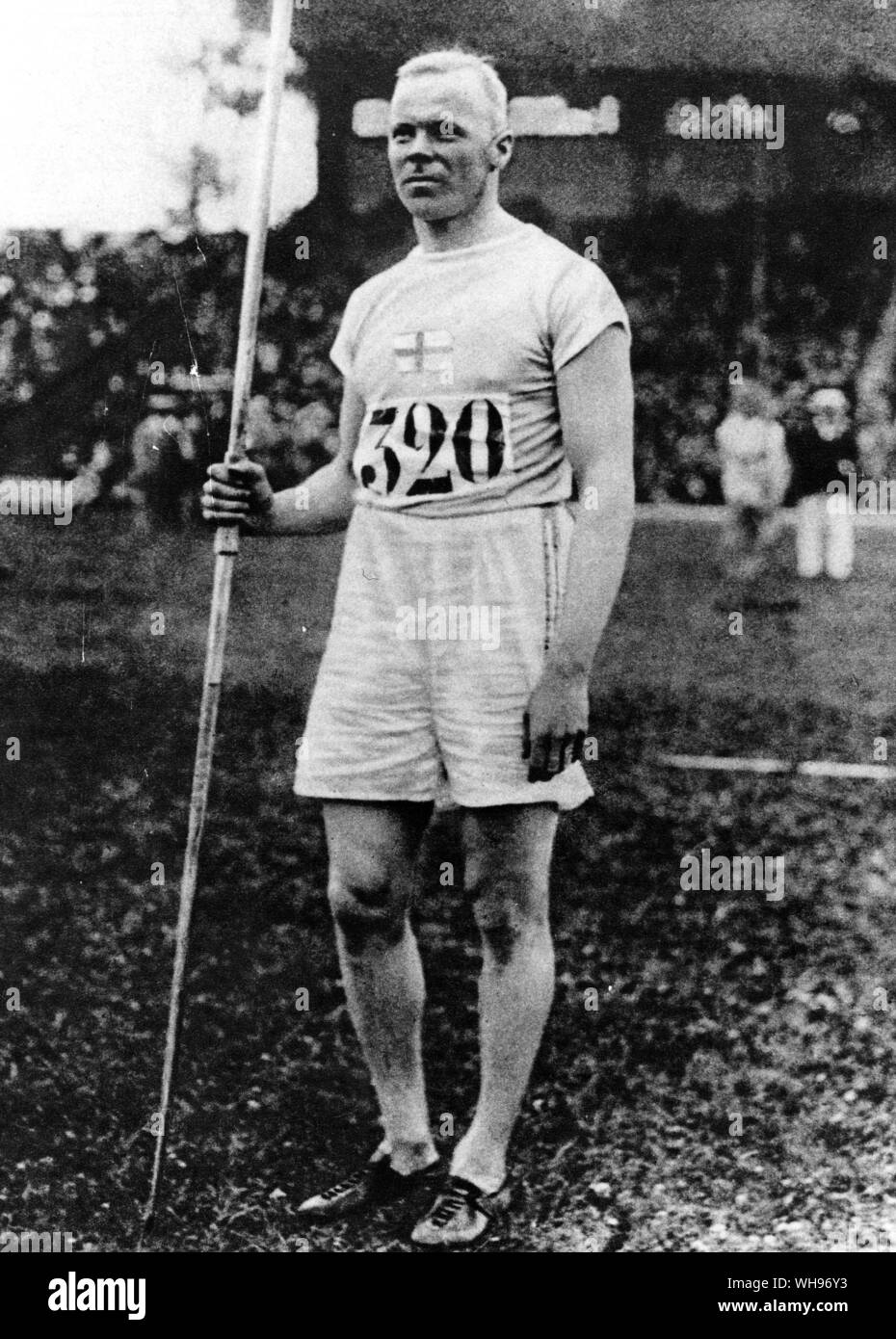 France, Paris Olympics, 1924: Jonni Myrra of Finland, who competed in the javelin.. Stock Photo