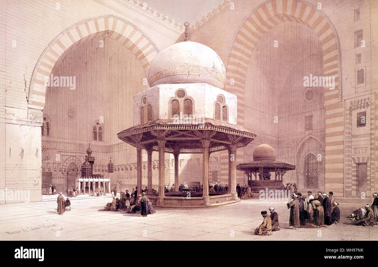Sultan Hassam Mosque Cairo Egypt Stock Photo