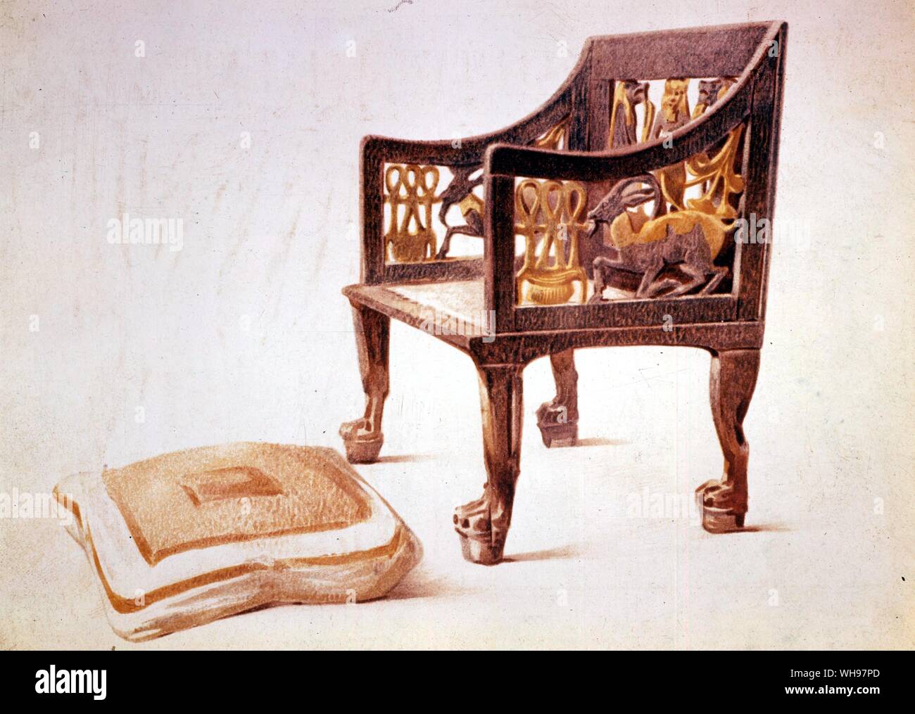 Egyptian chair hi-res stock photography and images - Alamy