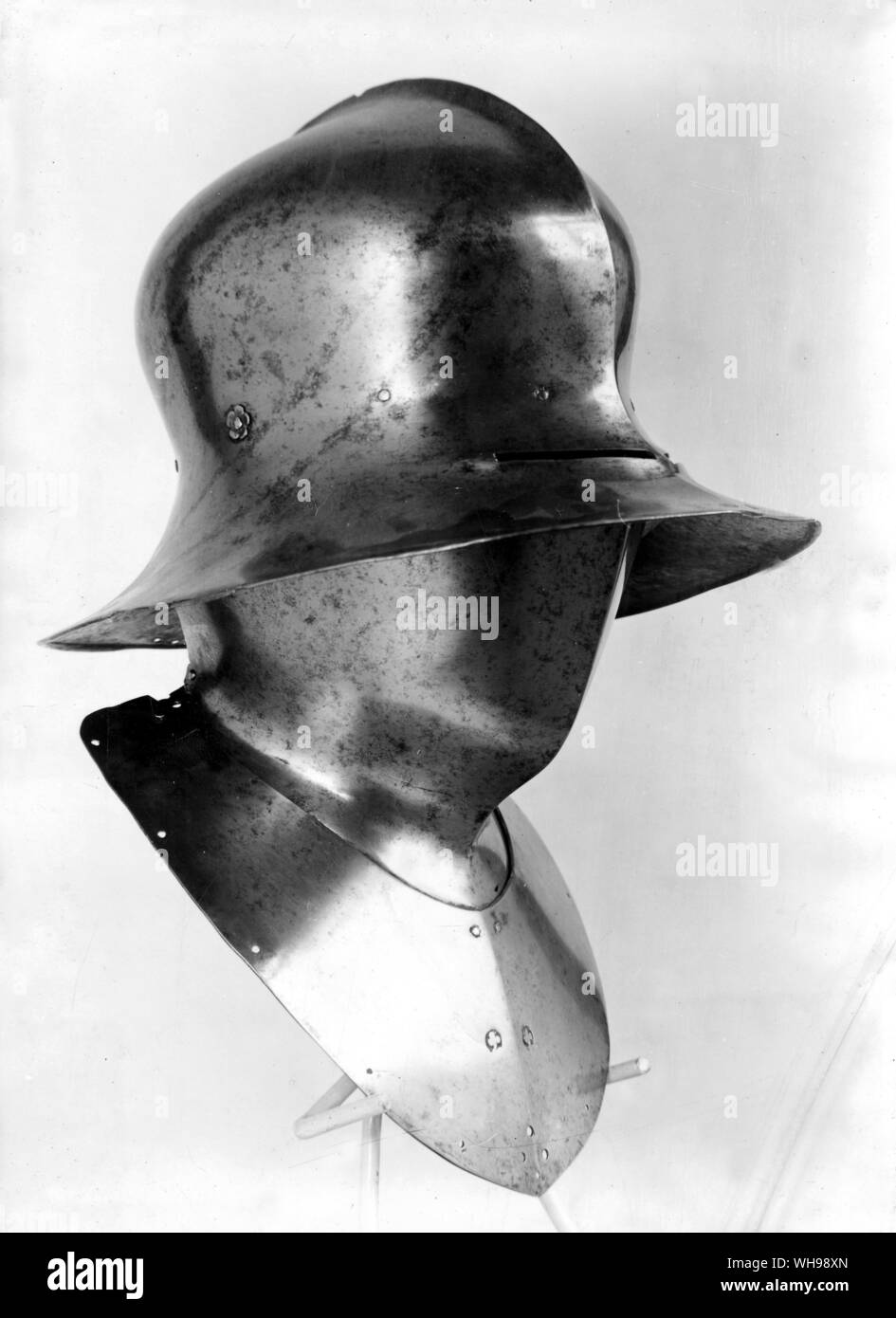 A kettle hat, south German, circa, 1460.. Stock Photo