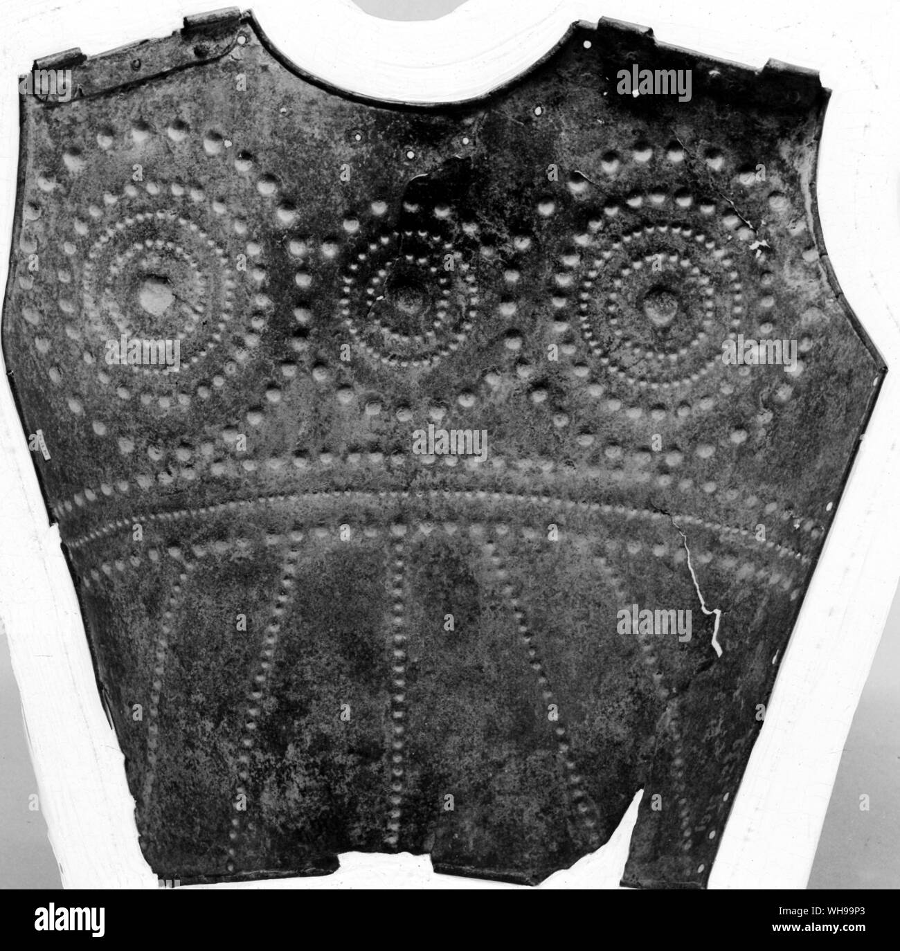 Breastplate of an Etruscan heavy armed warrior Stock Photo