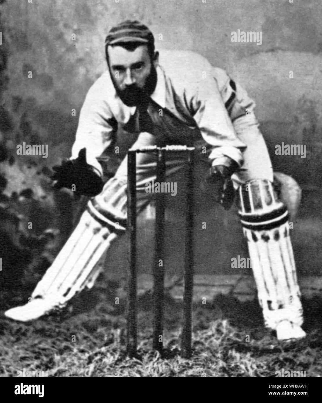 J Mc C Blackman 1853-1932 wicket keeper Stock Photo