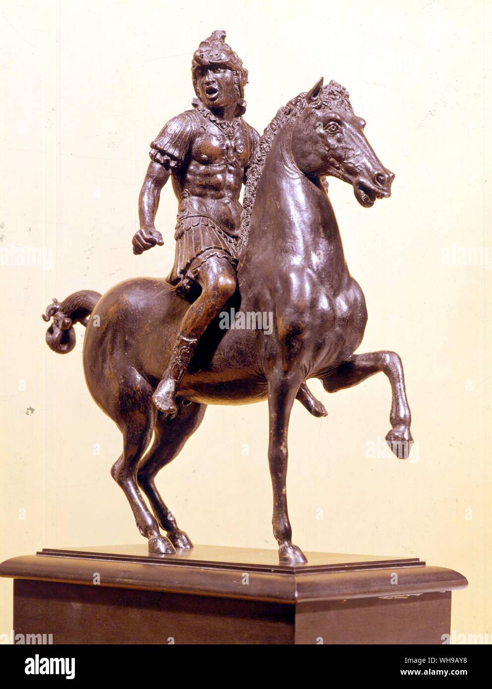 Riccio shouting horseman Padua early 16 century Bronze Stock Photo