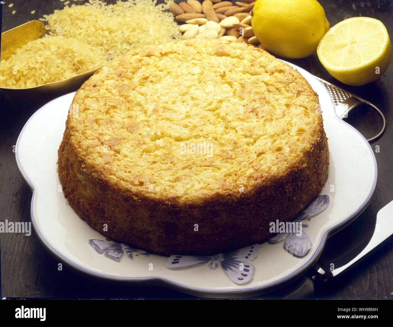 Italian Rice Cake Stock Photo