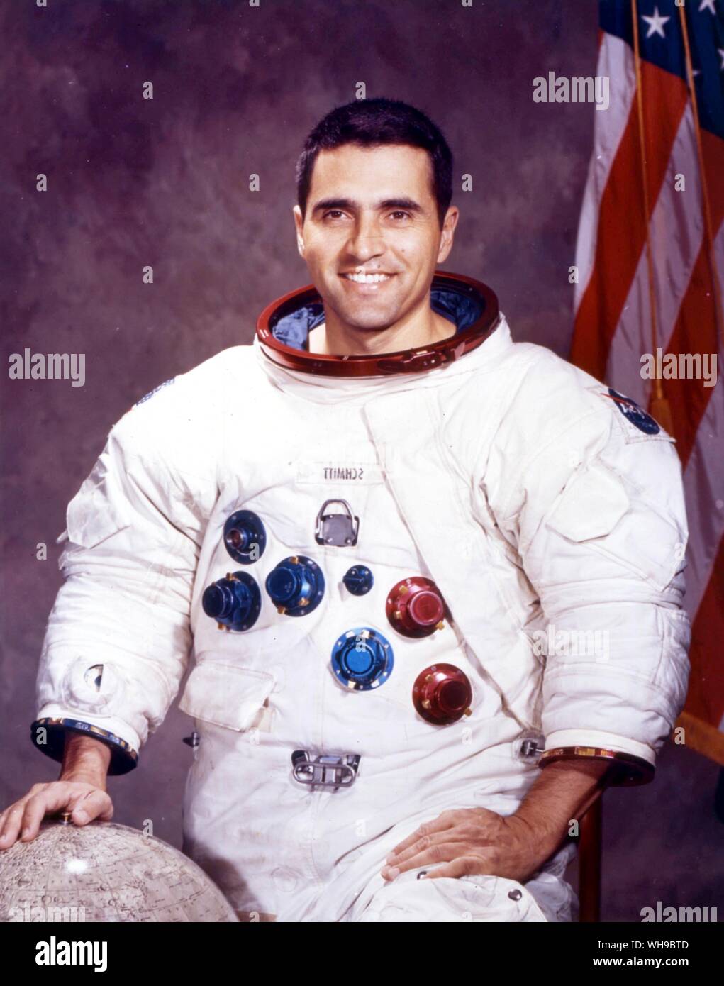Space Astronauts. Harrison H Schmitt. Stock Photo