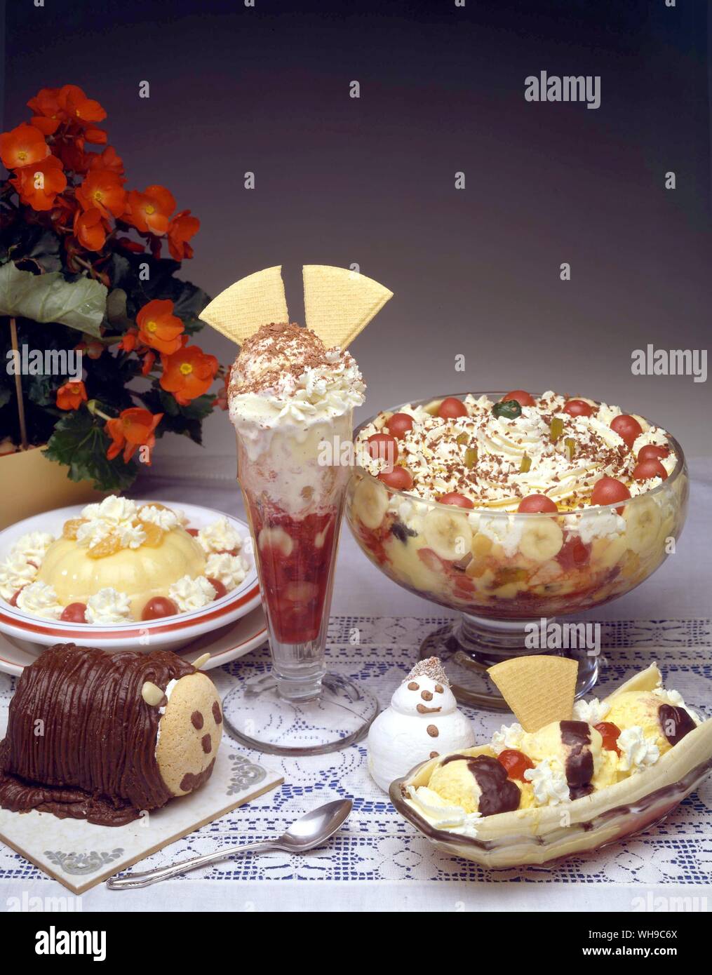 desserts Stock Photo
