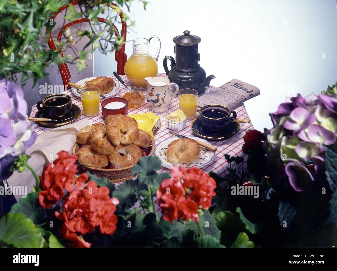 French Breakfast Stock Photo