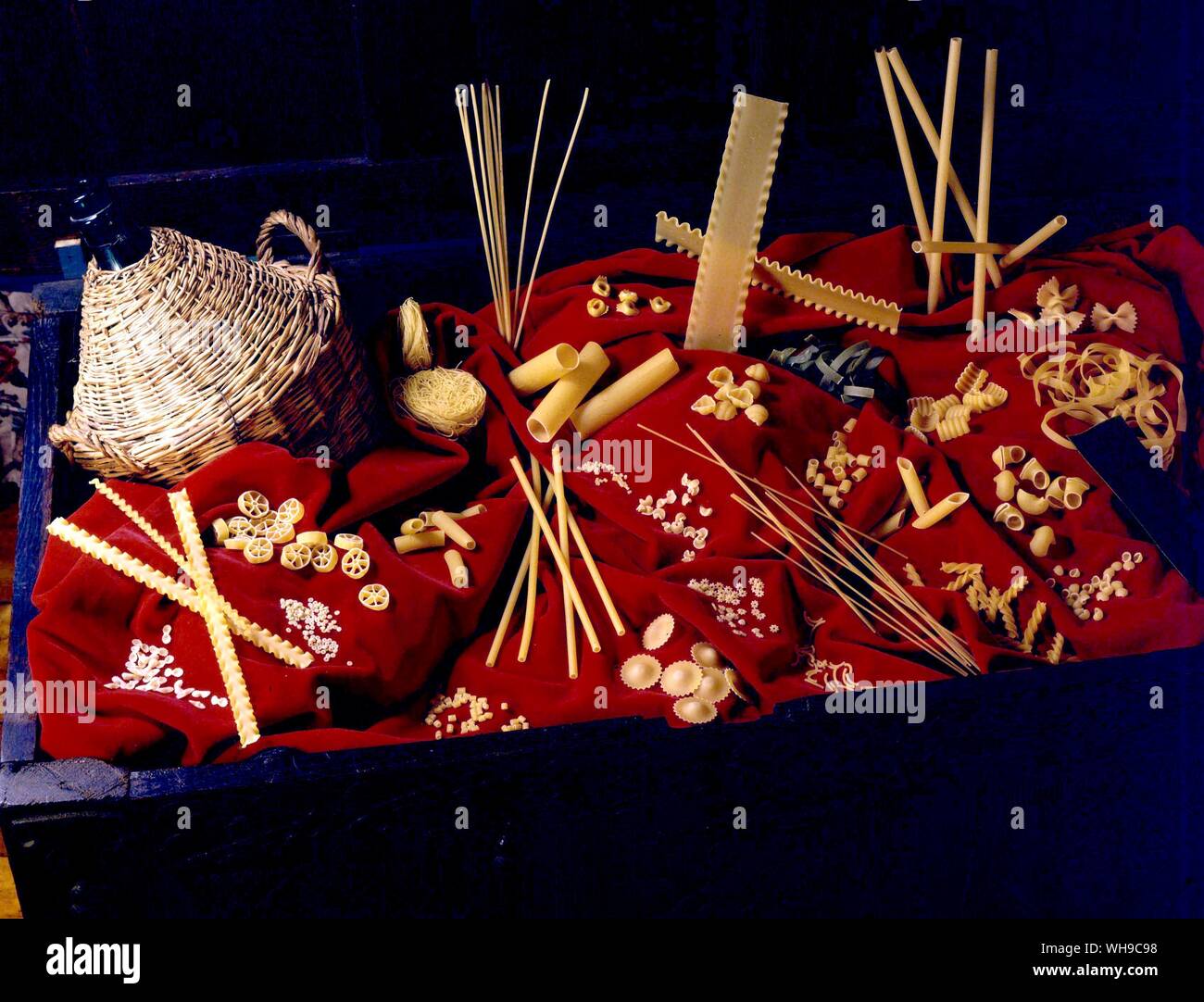 Types of Pasta Stock Photo