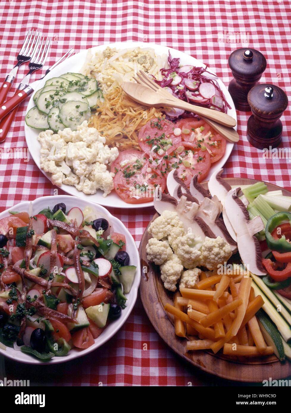 Salads Stock Photo
