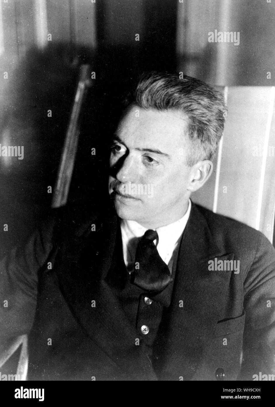 (Harold) Hart Crane (1899-1932). US poet. He committed suicide after jumping overboard from a steamer bringing him back to the USA after a trip to Mexico. Stock Photo