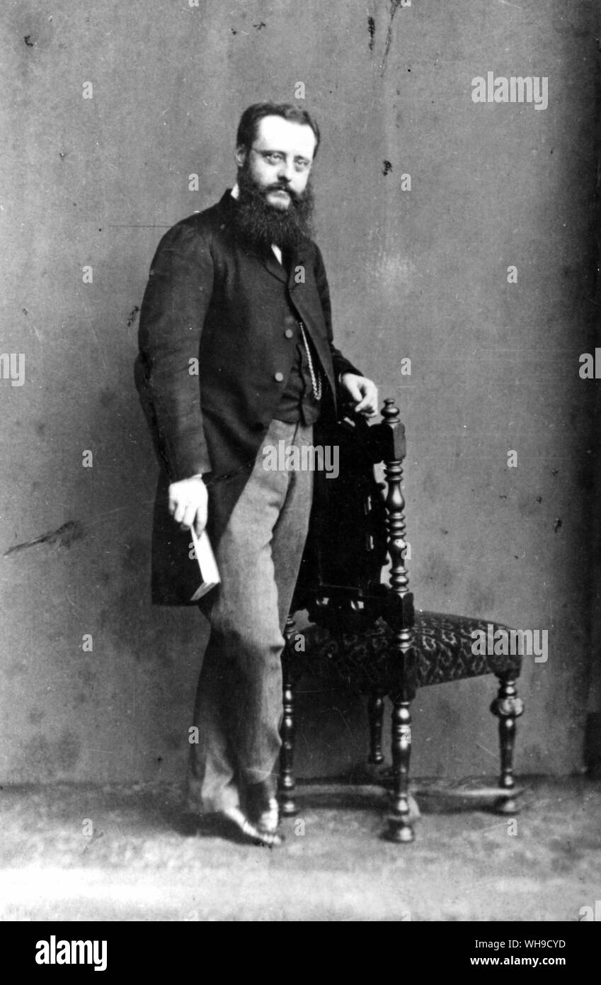 (William) Wilkie Collins (1824-1889). English author of mystery and suspense novels. He wrote 'The Woman in White' in 1860. Stock Photo