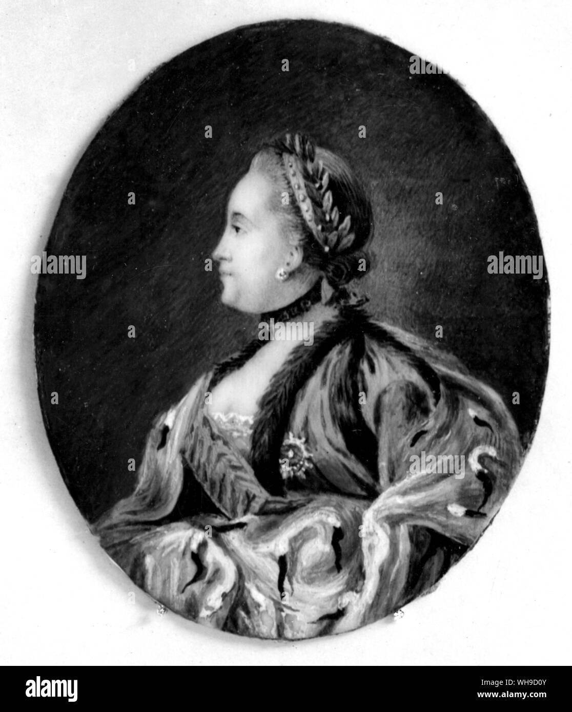 Catherine (II) the Great, Empress of Russia (1729-1796). She was Empress from 1762. Stock Photo
