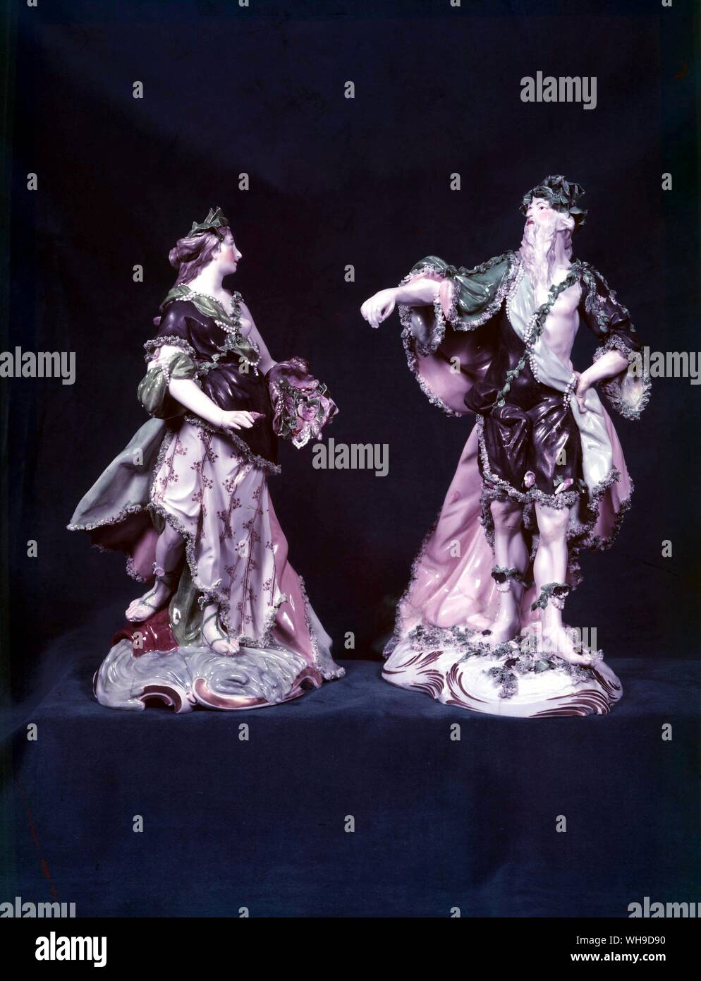 Continental Figurine German Ballet Characters Stock Photo