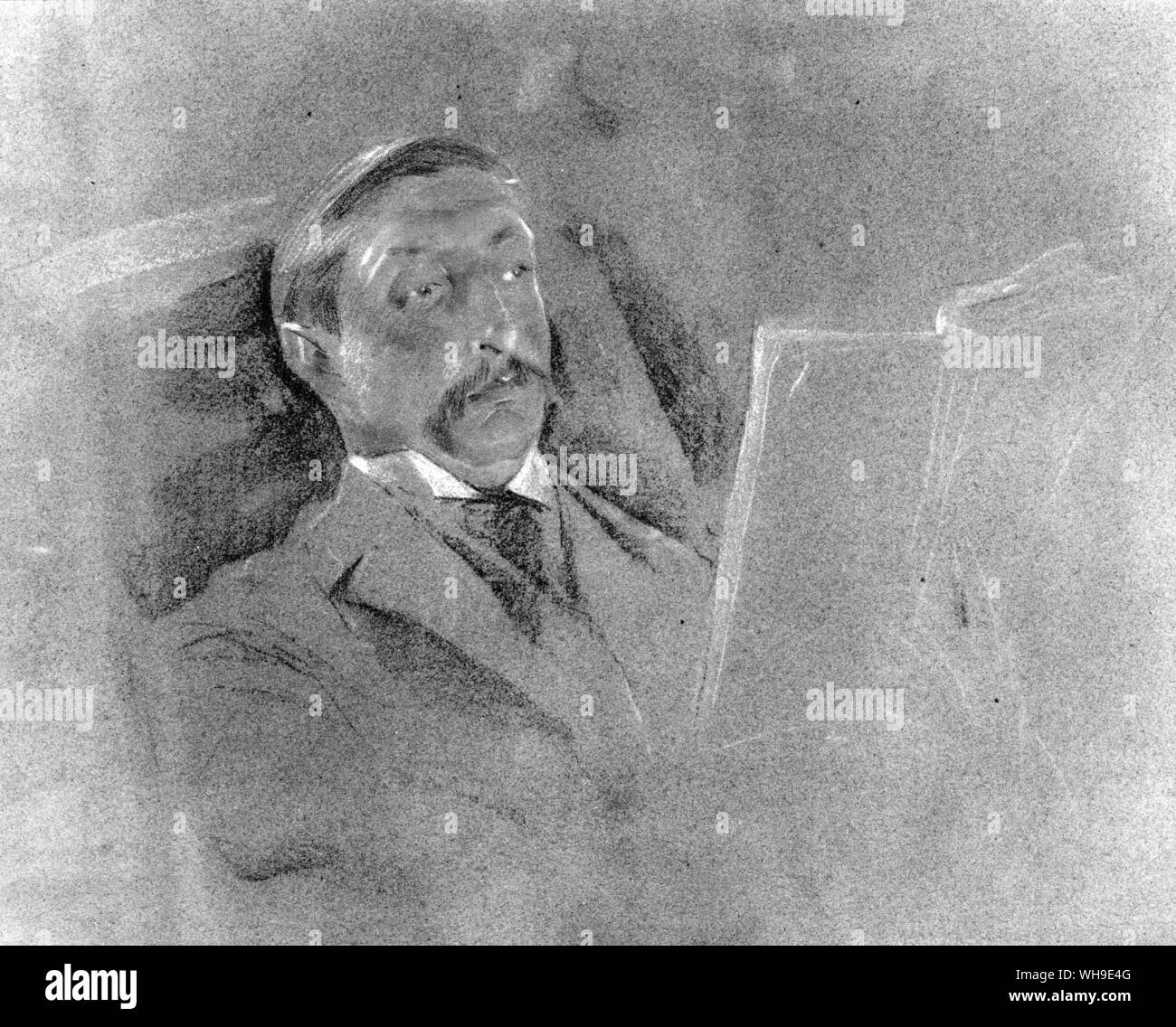 Henry Rider Haggard (1856-1925), English novelist who wrote 'King Solomon's Mines' and 'She'. Stock Photo