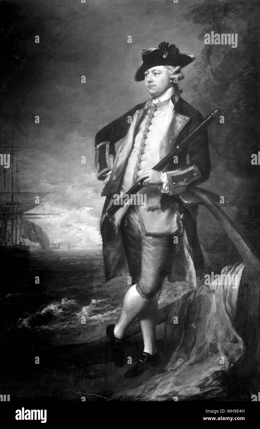 Augustus John Hervey, Vice Admiral of the Blue. By Thomas Gainsborough Stock Photo