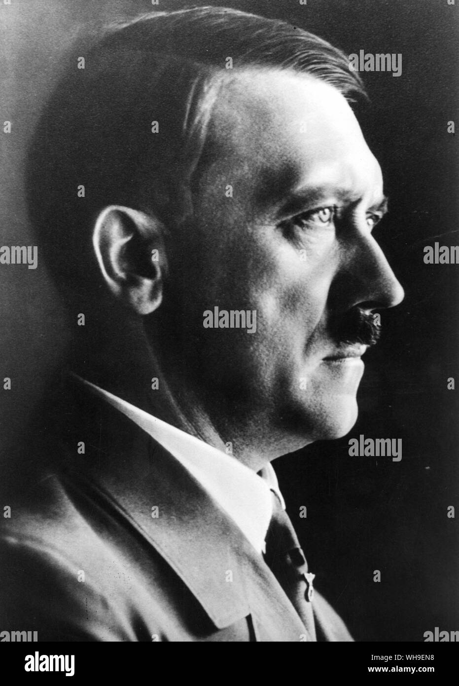 Austrian-born Nazi leader in Germany from 1921, Adolf Hitler (1889-1945). 1936 photo Stock Photo