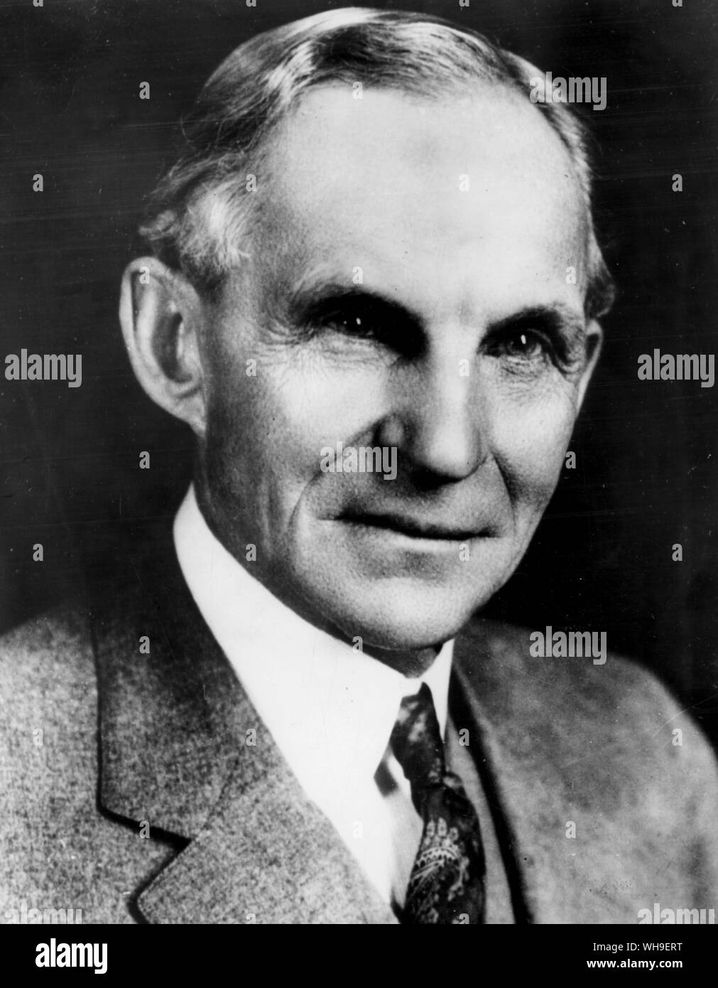 Henry Ford (1863-1947), US automobile manufacturer, founded the Ford Motor Company in 1903. Stock Photo