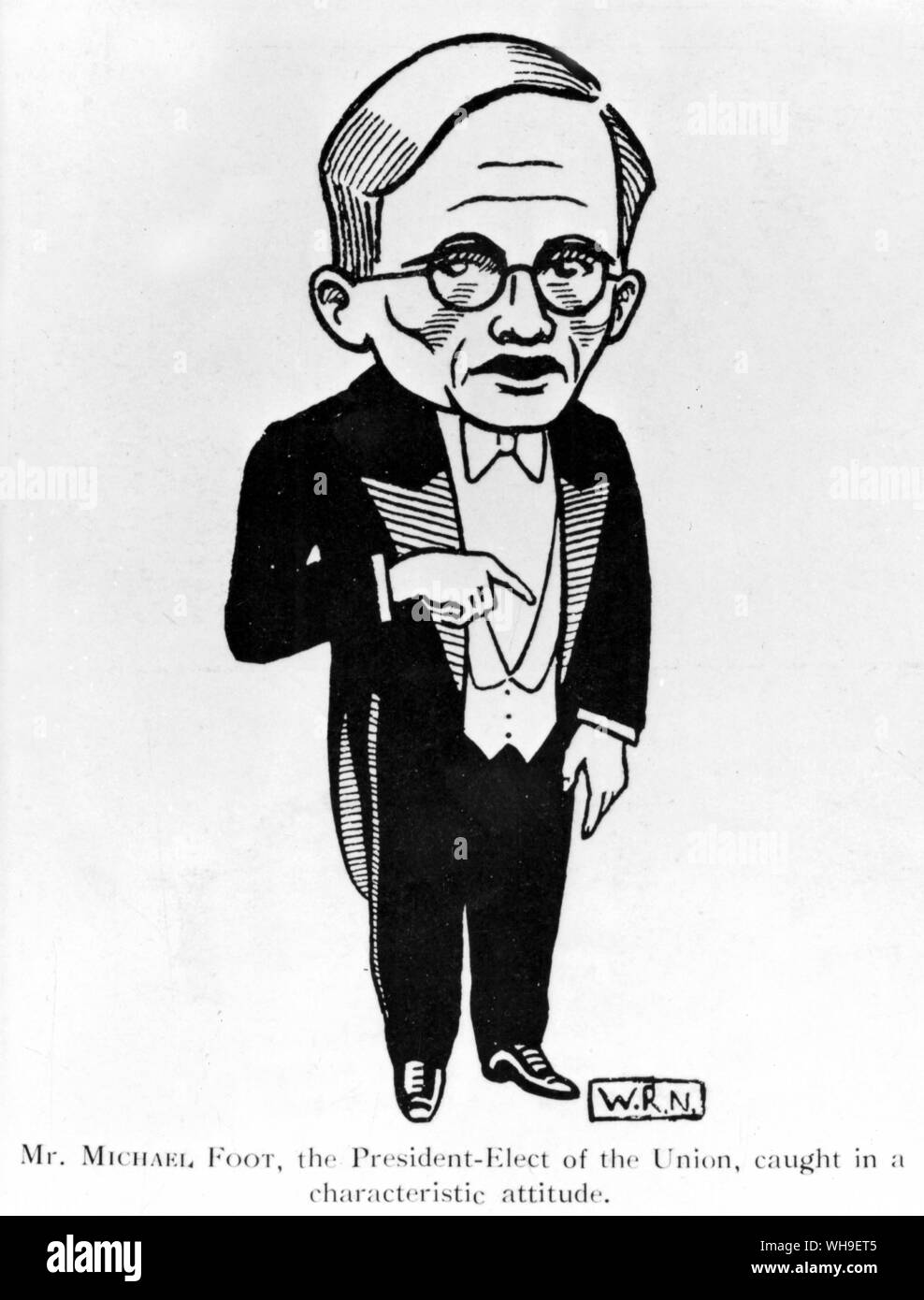 Michael Foot (1913- ) British labour politician and writer.Labour Party Leader from 1980-83. Stock Photo