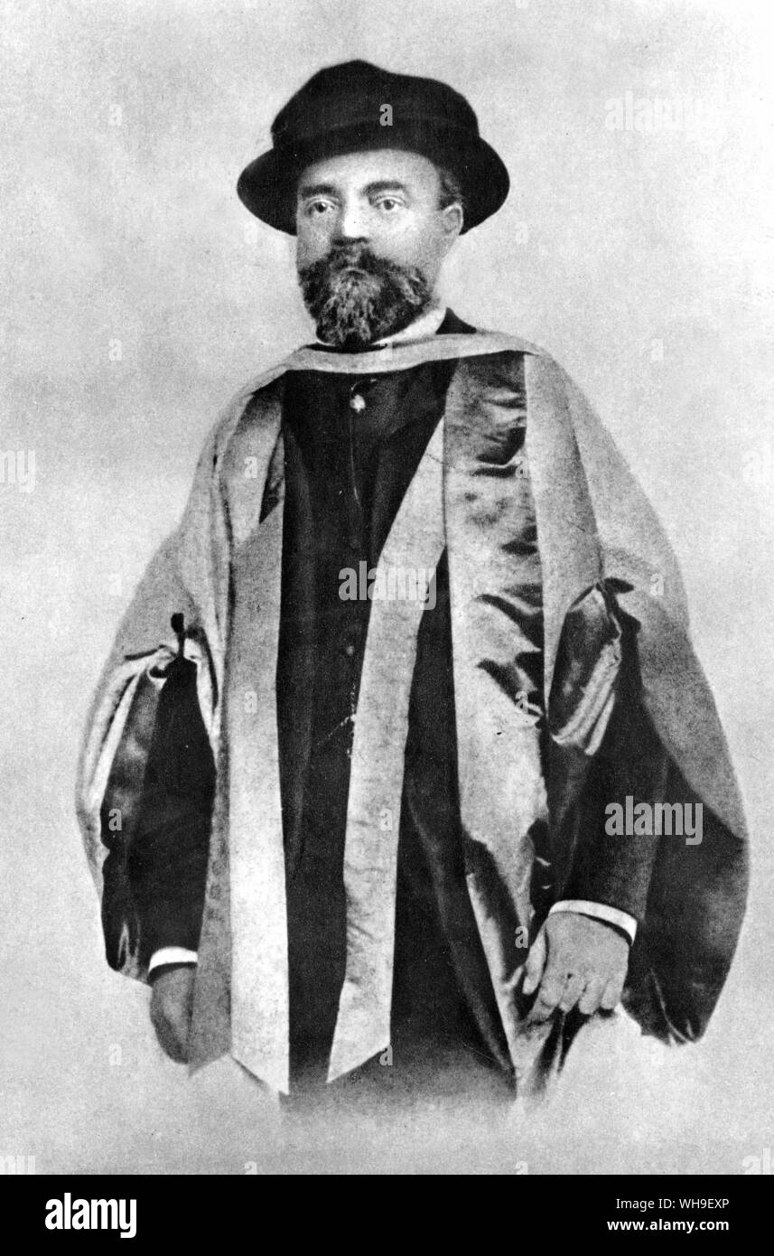 Anton Dvorak (1841-1904), Czech composer. Photographed in the robes of a Doctor of Music, Cambridge, 1891. Stock Photo