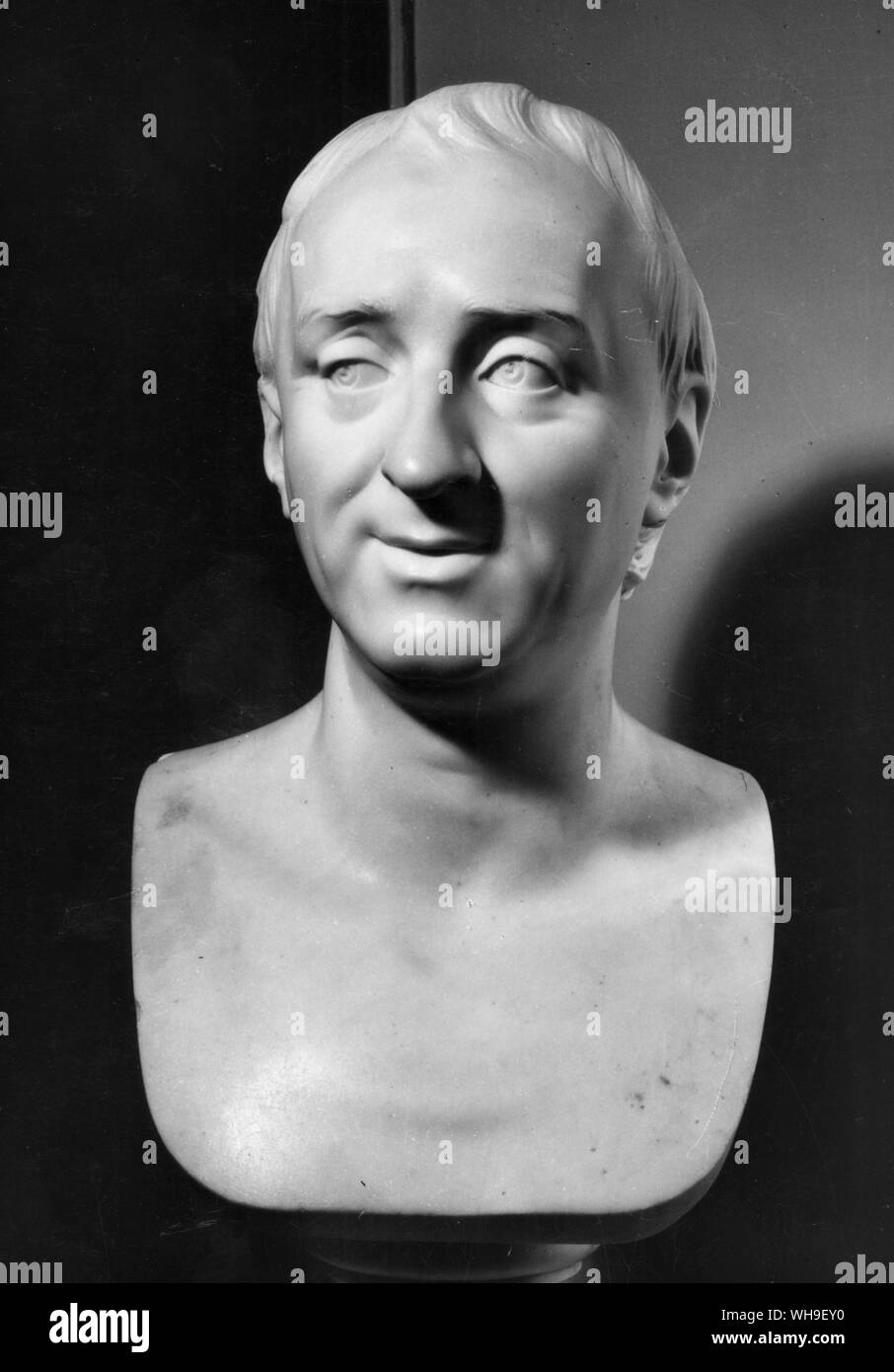 Denis Diderot (1713-1784), French philosopher. Bust made in 1772. Stock Photo