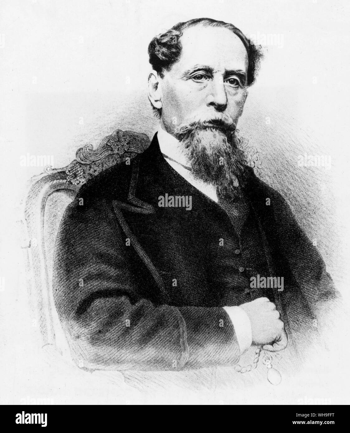 Charles Dickens (1812-1870), English novelist. Stock Photo