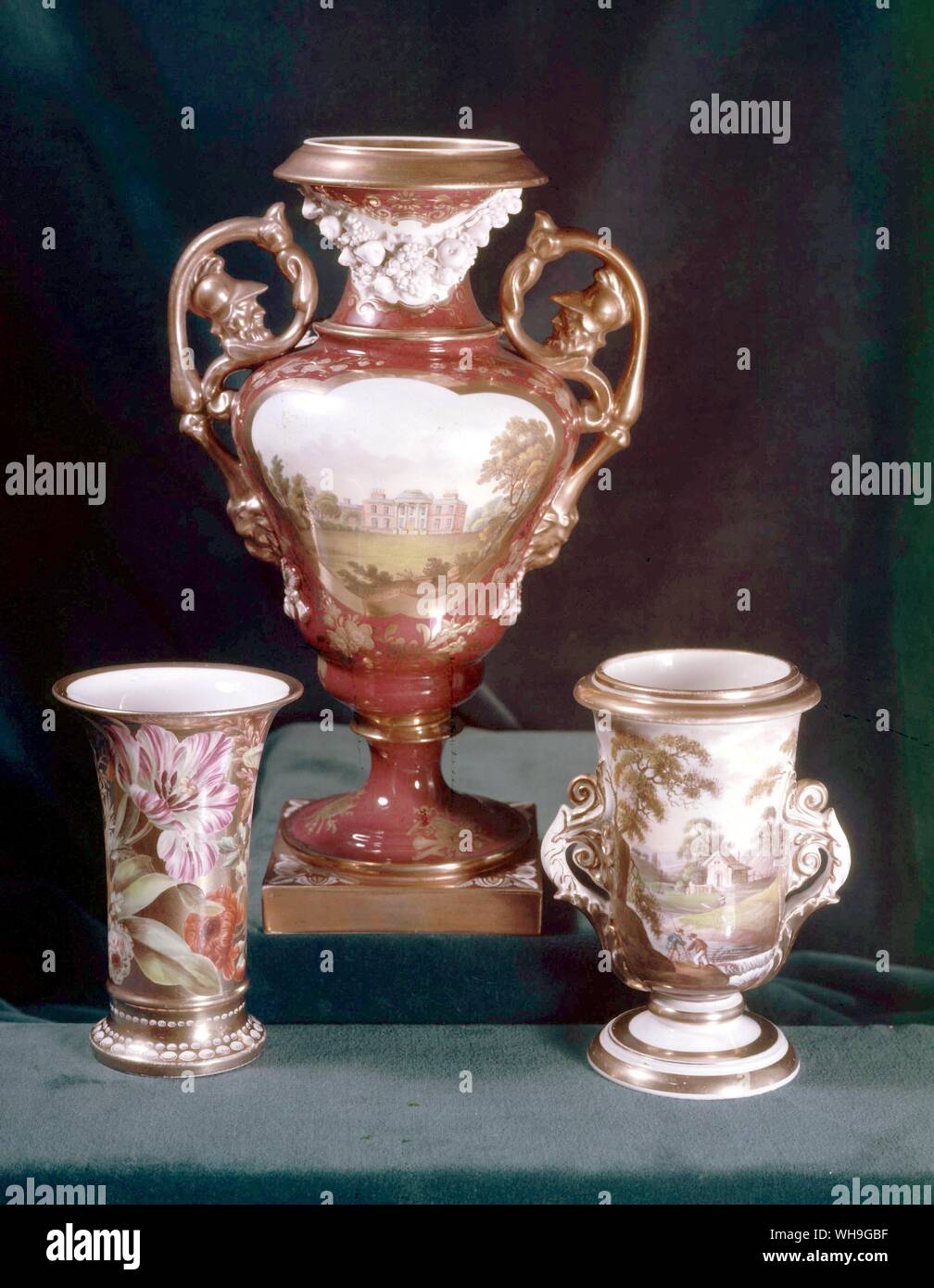 Spode Vases Stock Photo