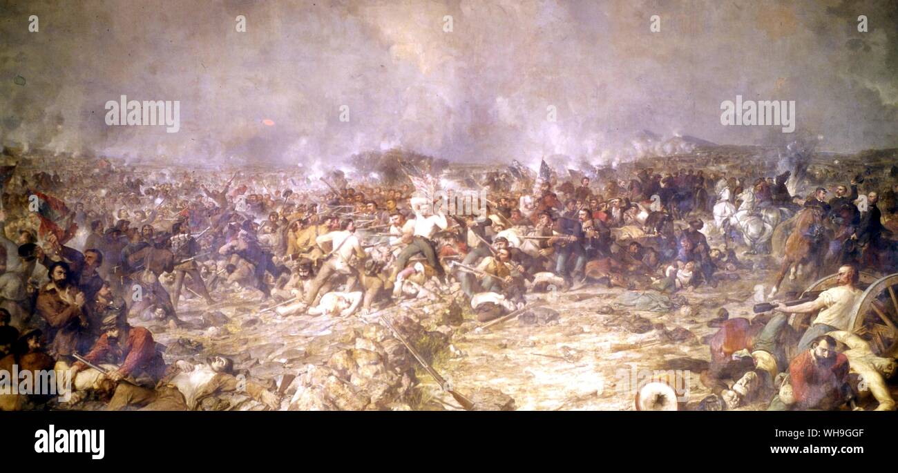 Battle of Gettysburg 1863 Stock Photo