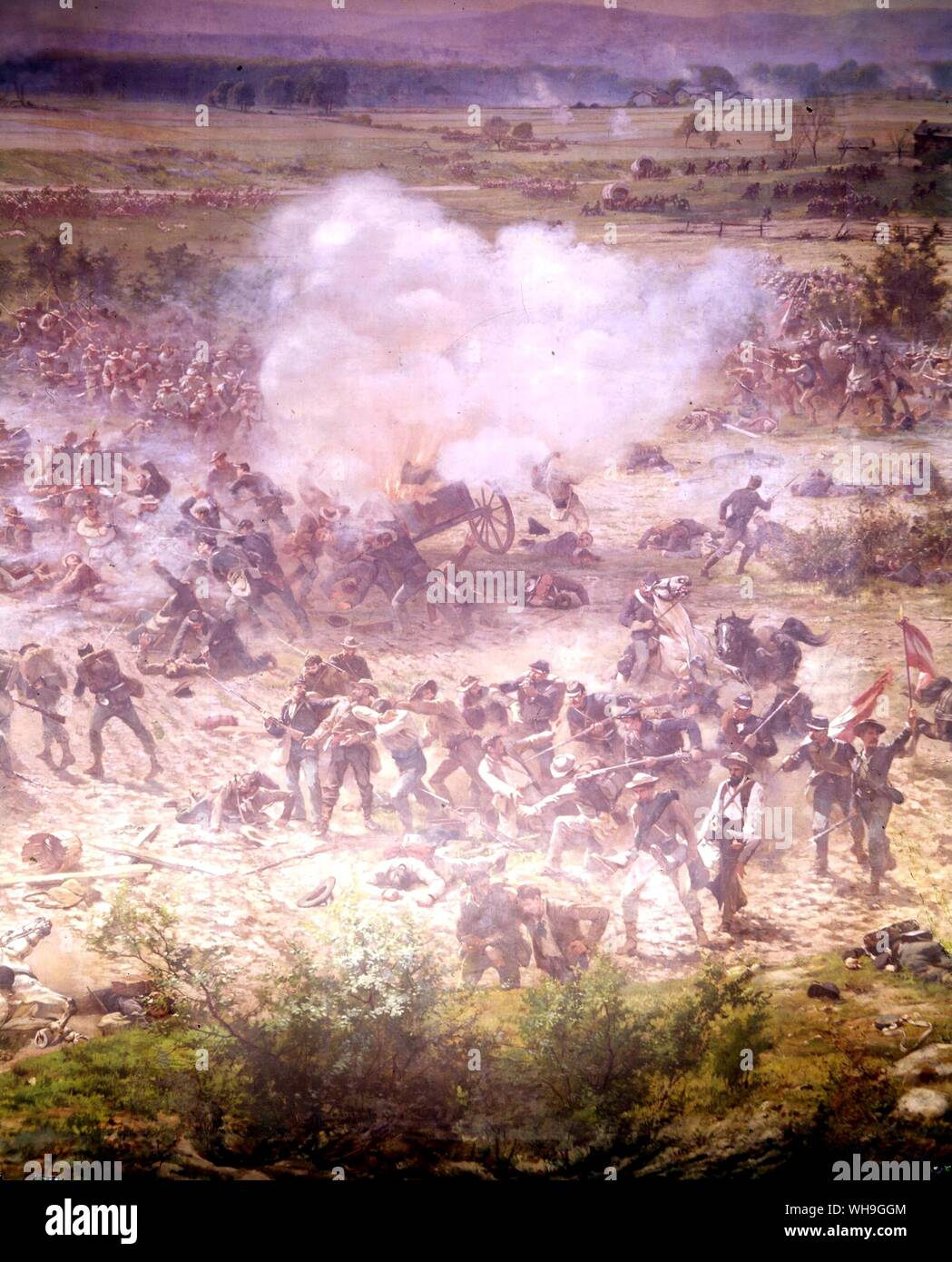 The Battle of Gettysburg Stock Photo