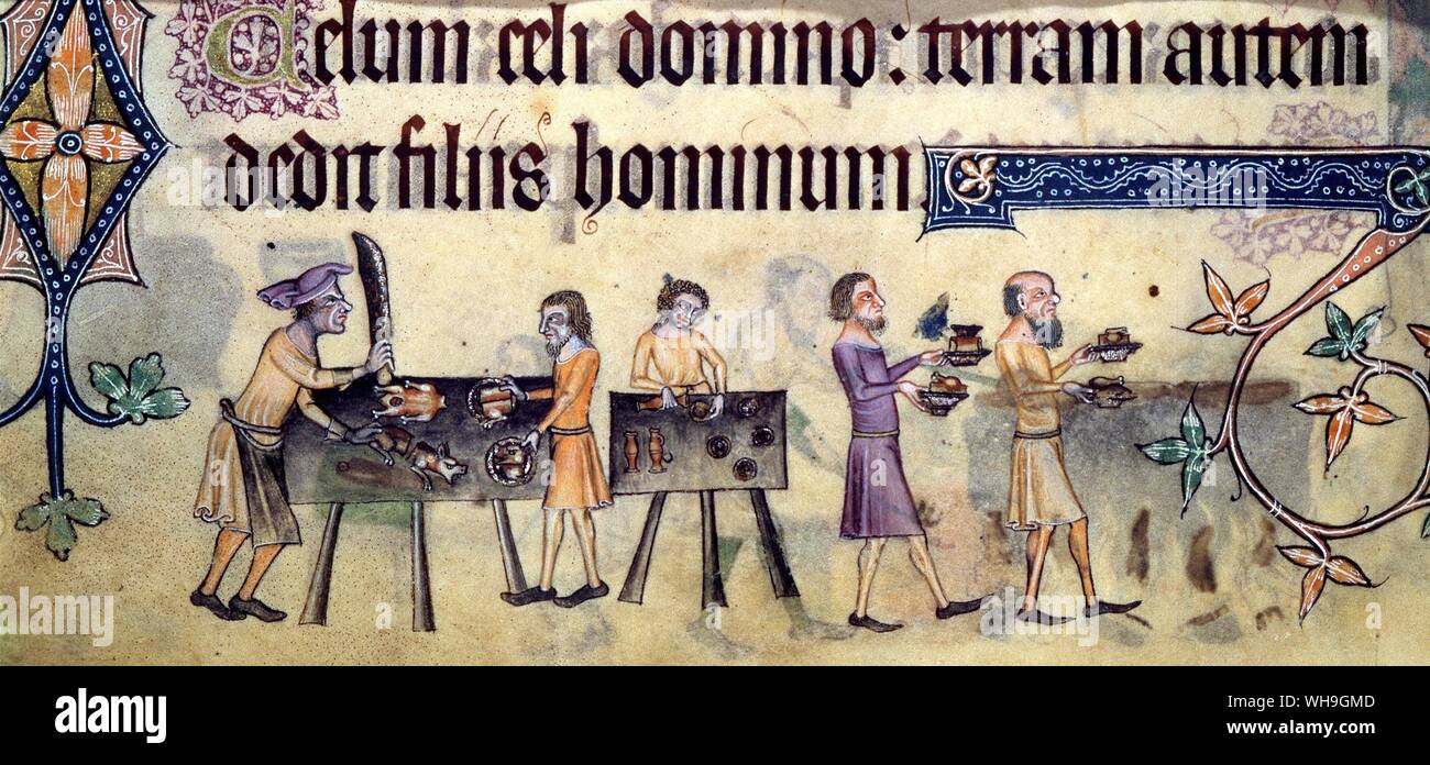 Manuscript Lutterell Psalter Stock Photo