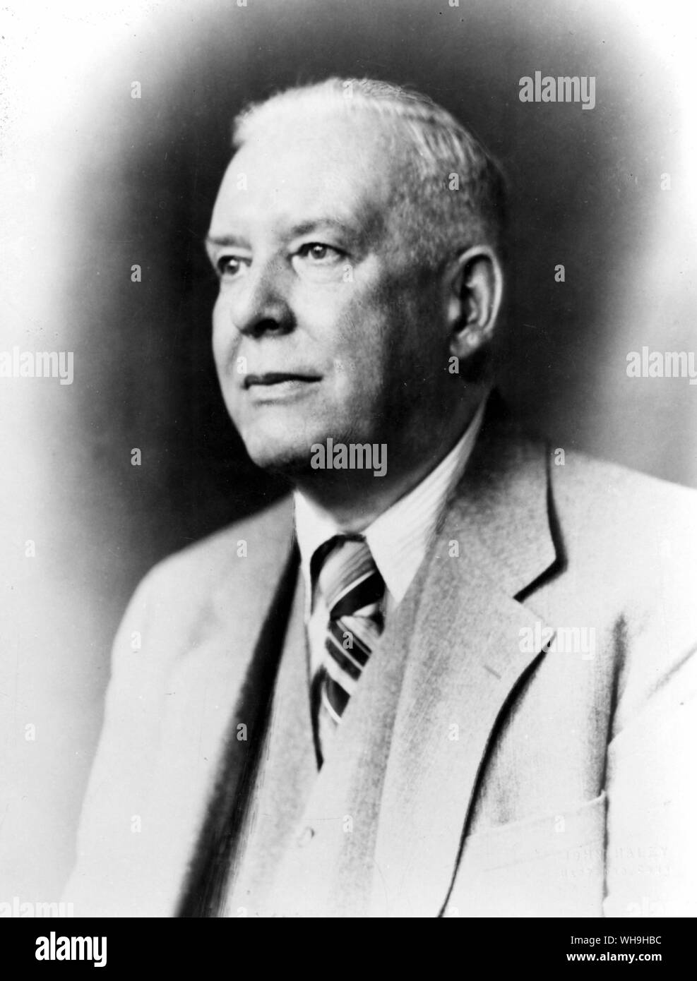 Wallace Stevens (1879-1955), US poet. An insurance company executive, he was not recognised as a poet til later in life. Stock Photo