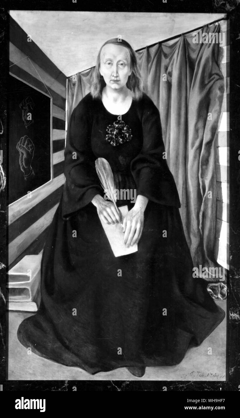 Dame Edith Sitwell (1887-1965). English poet. Stock Photo